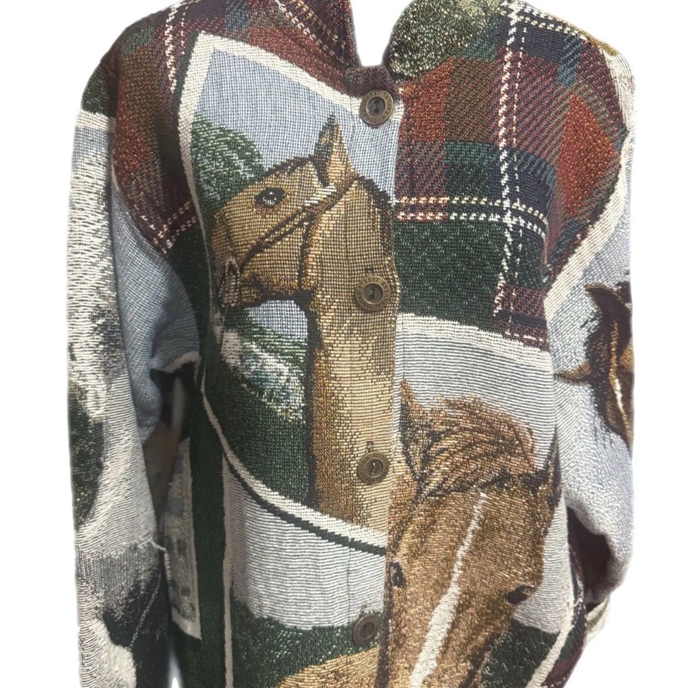 Equestrian Print Utility Jacket - image 1